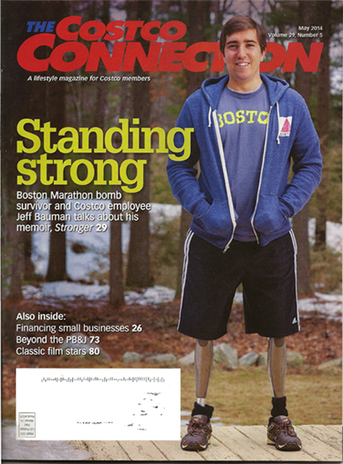 Jeff Bauman CostCo mag cover May 2014